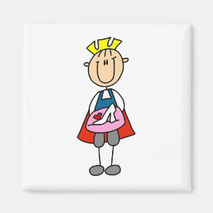 T-Shirts und Geschenke Prinz-With Glass Slipper Magnet
