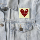 T - Shirts und Geschenke rotes Herz-beste Nanas Button (Beispiel)