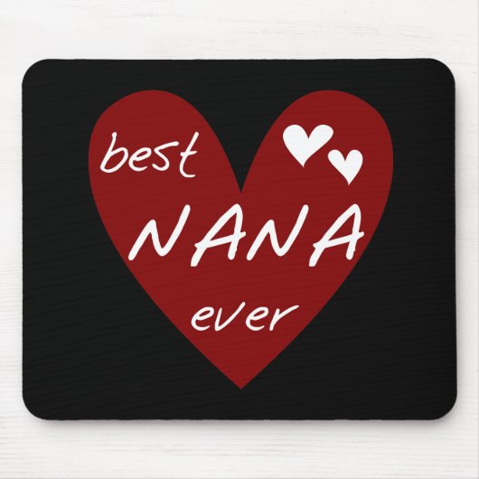 T - Shirts und Geschenke rotes Herz-beste Nanas Mousepad (Vorne)