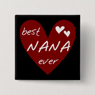 T-Shirts und Geschenke rotes Herz-beste Nanas über Button