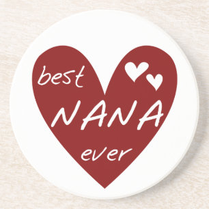 T-Shirts und Geschenke rotes Herz-beste Nanas über Getränkeuntersetzer