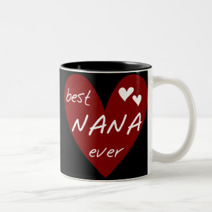 T - Shirts und Geschenke rotes Herz-beste Nanas Zweifarbige Tasse