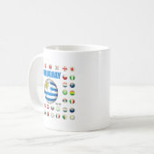 T - Shirts Uruguay-Weltmeisterschaft-2010 Kaffeetasse (Vorderseite Links)