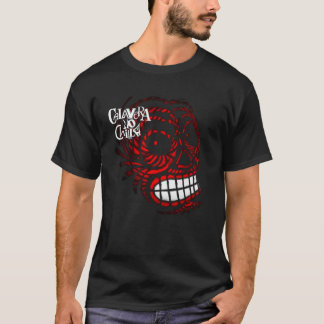 T-shirts with skull drawings for Halloween