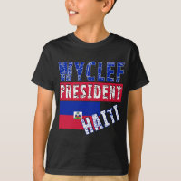 T-Shirts WYCLEF Präsidenten-Haiti, Tassen, Knöpfe
