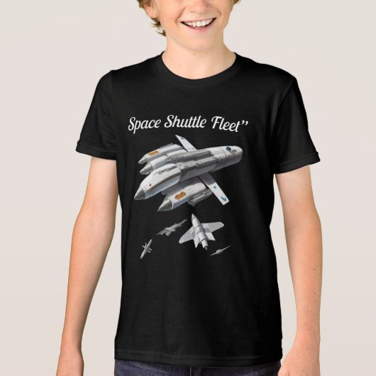 T-ShirtSpace Shuttle Fleet" Tri-Blend Shirt (Vorderseite)