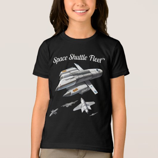 T-ShirtSpace Shuttle Fleet" Tri-Blend Shirt (Vorderseite)