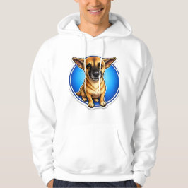 T-ShirtStarker treuer Wachhund-Porträt-Grafik-Kapu Hoodie