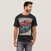 T-ShirtUrban Graffiti 3D Streetwear Design T-Shirt (Vorne ganz)