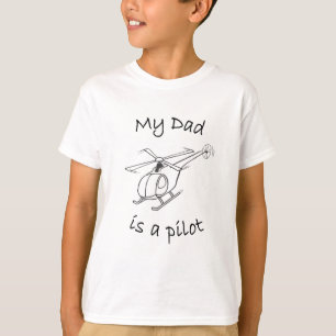 T-ShirtVater der Hubschrauber des Kindes T-Shirt