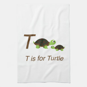 T steht für Schildkröte Handtuch