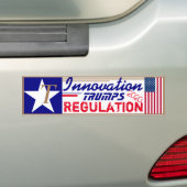 T steht für Trump Innovation Trumps Regulation Autoaufkleber (Auf Auto)