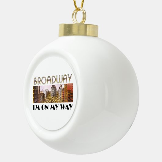 T-STÜCK Broadway-Stern Keramik Kugel-Ornament (Rechts)