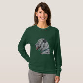 T-Stück des irischen Wolfhound T-Shirt (Vorne ganz)