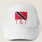 T & T - Trinidad und Tobago Truckerkappe (Vorderseite)