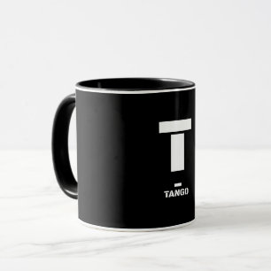 T(Tango) NATO Phonetischer Alphabet & Morse Code Tasse