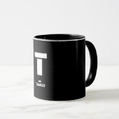 T(Tango) NATO Phonetischer Alphabet & Morse Code Tasse (VorderseiteRechts)