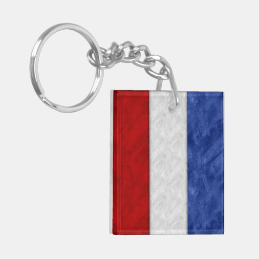 T Tango Wasserfarbe Wasserzeichen Seeflagge Schlüsselanhänger (Vorderseite links)