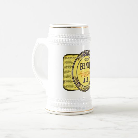 T- und t-Brauerhammelfleischfisch Bierglas (Vorderseite Links)