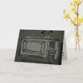 "T.V. Graffiti" Geburtskarte Karte (Gelbe Blume)
