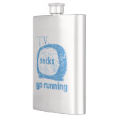 T.V. Ist zum Kotzen, los laufen Flachmann (Links)