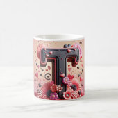 T Valentine alphabet 3D Verwandlungstasse (Mittel)