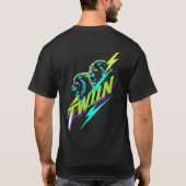 T.W.i.i.N Thrash Metal Neon Logo T - Shirt (Rückseite)