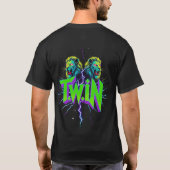 T.W.i.i.N Thrash Metal Neon Logo T - Shirt (Rückseite)