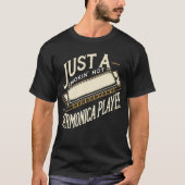 TA109-Harmonica Player T Shirt Jazz Blues Music Ts (Vorderseite)