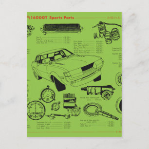 TA22 Celica Tosco Teile Poster Postkarte