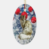 TA - Angora Cat Keramik Ornament (Rechts)