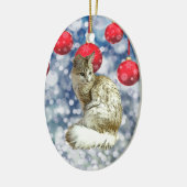 TA - Angora Cat Keramik Ornament (Links)