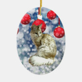 TA - Angora Cat Keramik Ornament (Vorne)