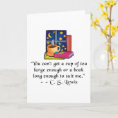 Ta & Books w Quote Grußkarte Karte (Gelbe Blume)