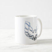 Ta-Chrom-Tasse - weiß Kaffeetasse (VorderseiteRechts)