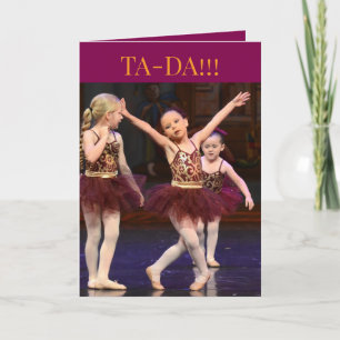 TA-DA BIRTHDAY CARD DANKESKARTE