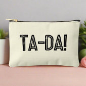 TA-DA! Neutral Essentials Black Typografy Girly Zubehörtasche