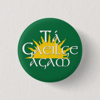 Ta Gaeilge Agam Button
