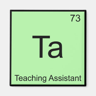Ta - Lehrassistent Chemie Element Symbol T Magnet