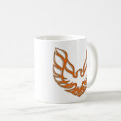 Ta-orange GlasTasse - Weiß Kaffeetasse (VorderseiteRechts)