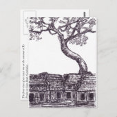 Ta Prohm, Siem Reap Postkarte (Vorne/Hinten)