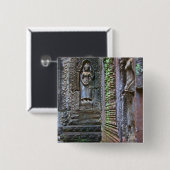 Ta Prohm Temple, Provinz Siem Reap, Kambodscha 2 Button (Vorne & Hinten)