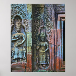 Ta Prohm Temple, Provinz Siem Reap, Kambodscha Poster