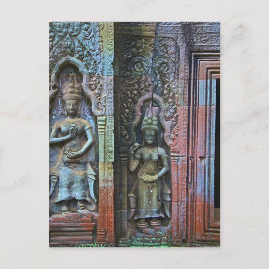 Ta Prohm Temple, Provinz Siem Reap, Kambodscha Postkarte (Vorderseite)