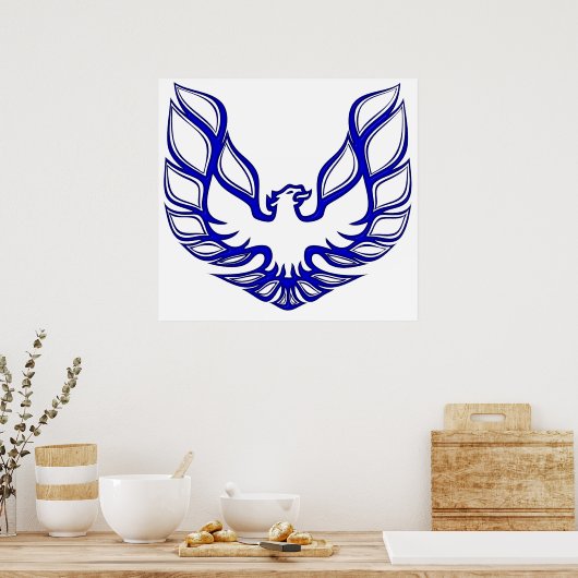 TA-SE-Blue Poster White (Küche)