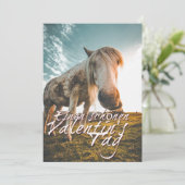 TA Valentinstag mit dampfendem Pferd (Stehend Vorderseite)