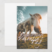 TA Valentinstag mit dampfendem Pferd (Vorne/Hinten)