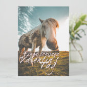 TA Valentinstag mit dampfendem Pferd (Stehend Vorderseite)