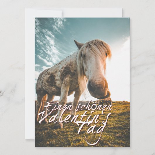 TA Valentinstag mit dampfendem Pferd (Vorderseite)