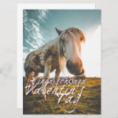 TA Valentinstag mit dampfendem Pferd (Vorne/Hinten)